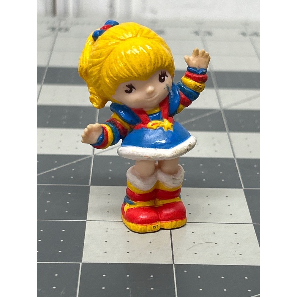 Vintage 1983 Hallmark Rainbow Brite PVC Figure Mini Cake Topper Toy Kidcore